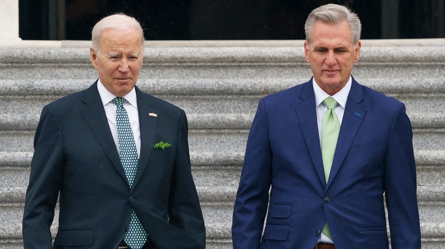 President Biden and Speaker Kevin McCarthy (R-Calif.)