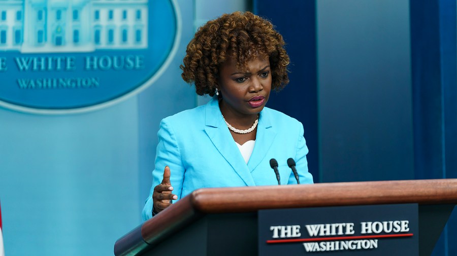 White House press secretary Karine Jean-Pierre