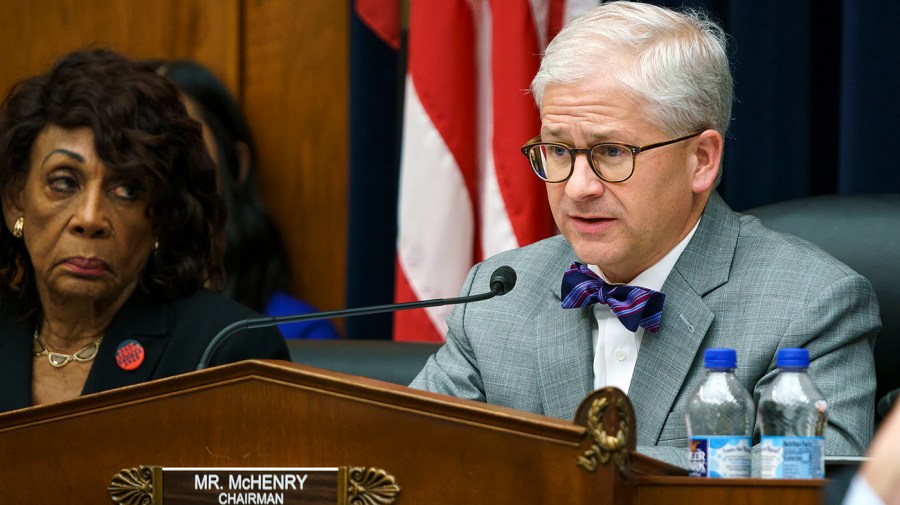 House Financial Services Chairman Patrick McHenry (R-N.C.) is seen during a hearing to discuss Federal Reserve Chairman Jerome Powell’s semiannual Monetary Policy Report to Congress on March 8.