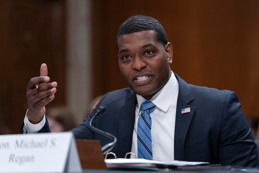 FILE - Environmental Protection Agency administrator Michael Regan speaks on Capitol Hill, March 22, 2023, in Washington.