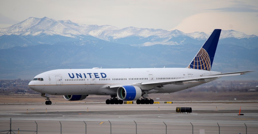 FILE - A United Airlines jetliner taxis to a runway for take off from Denver International Airport, Dec. 27, 2022. United Airlines reports earnings on Tuesday, April 18, 2023. (AP Photo/David Zalubowski, File)