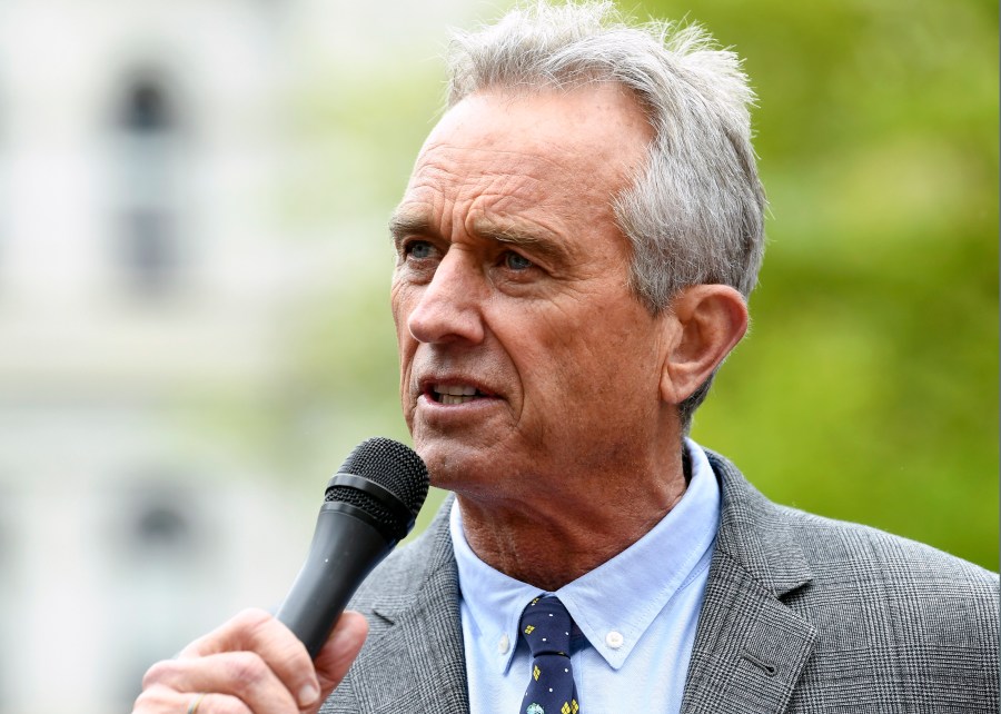 FILE - Attorney Robert F. Kennedy Jr. speaks at the New York State Capitol, May 14, 2019, in Albany, N.Y. Anti-vaccine activist Robert F. Kennedy Jr. launched his longshot bid to challenge President Joe Biden for the Democratic nomination next year. Kennedy, a member of one of the country’s most famous political families who has in recent years been linked to some far-right figures, kicked off his campaign in Boston on Wednesday, April 19, 2023. (AP Photo/Hans Pennink, File)