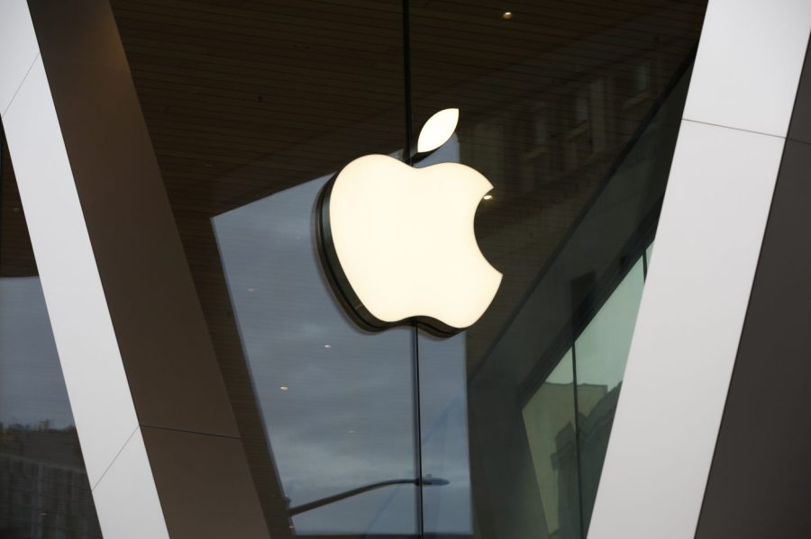 FILE - An Apple logo adorns the facade of the downtown Brooklyn Apple store on March 14, 2020, in New York. An appeals court on Monday, April 24, 2023, upheld Apple's exclusive control over the distribution of iPhone apps in a ruling that rejected the latest attempt to force one of the world's most powerful companies to dismantle the digital walls protecting its most lucrative product. (AP Photo/Kathy Willens, File)