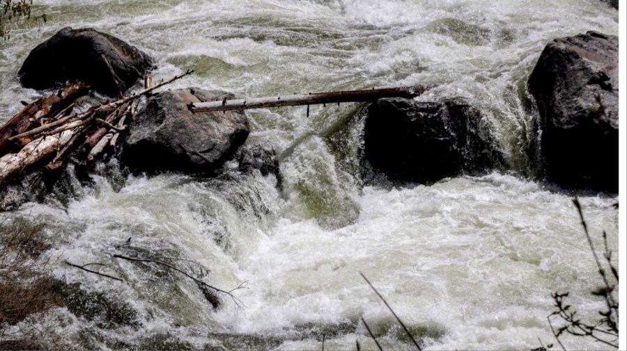 California flood waters