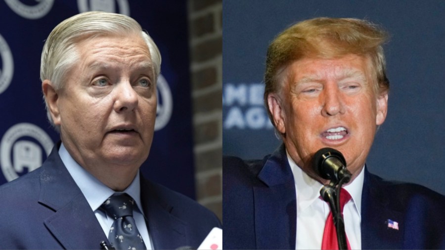 Lindsey Graham and Donald Trump