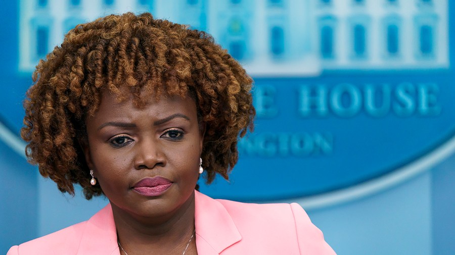 White House press secretary Karine Jean-Pierre