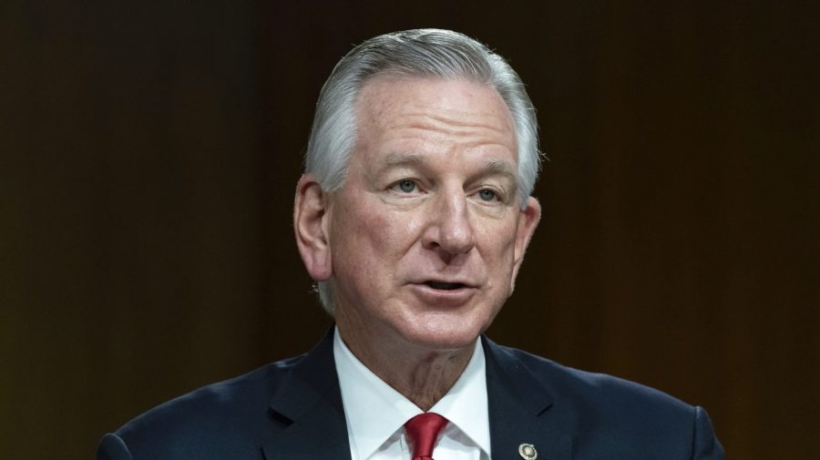 FILE - Sen. Tommy Tuberville, R-Ala., speaks during the Senate Agriculture, Nutrition, and Forestry Subcommittee on Commodities, Risk Management, and Trade on Commodity Programs, Credit and Crop Insurance hearing at Capitol Hill in Washington, Tuesday, May 2, 2023. (AP Photo/Jose Luis Magana, File)