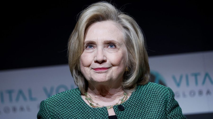 Former Secretary of State Hillary Rodham Clinton speaks during a panel at the Vital Voices Global Festival on May 05, 2023 in Washington, D.C.