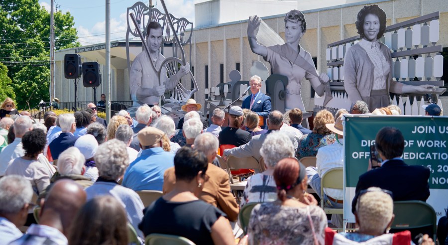 Jim Warlick has created what’s believed to be the largest monument in the country honoring millworkers in his hometown of Morganton, N.C.