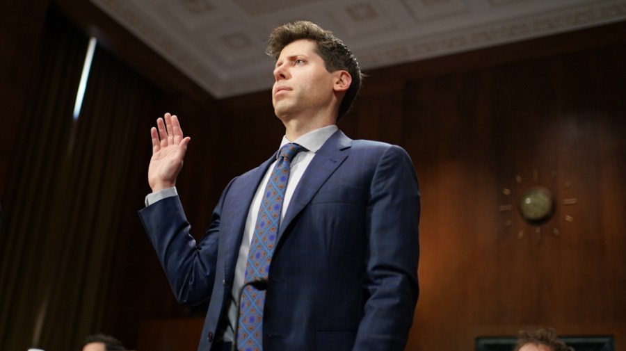 OpenAI CEO Sam Altman appears at a Senate Judiciary subcommittee hearing on May 16, 2023.