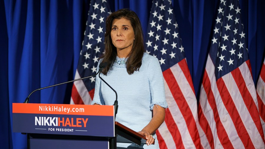 Republican presidential candidate Nikki Haley