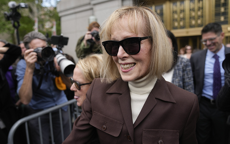 E. Jean Carroll walks out of Manhattan federal court