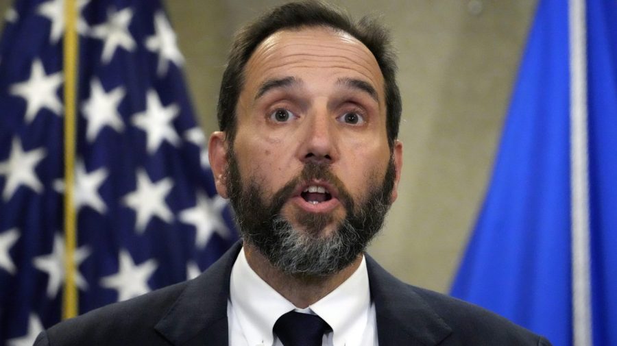 Special counsel Jack Smith speaks to reporters Friday, June 9, 2023, in Washington. Former President Donald Trump is facing 37 felony charges related to the mishandling of classified documents according to an indictment unsealed on Friday. (AP Photo/Alex Brandon)