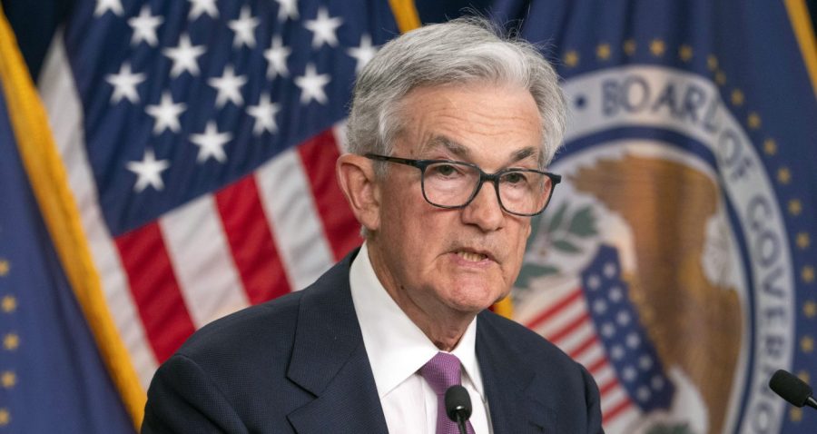 Federal Reserve Chair Jerome Powell speaks during a news conference following a Federal Open Market Committee meeting, Wednesday, June 14, 2023, at the Federal Reserve Board Building in Washington. (AP Photo/Jacquelyn Martin)