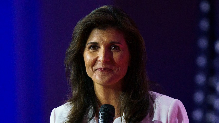 Republican presidential candidate Nikki Haley