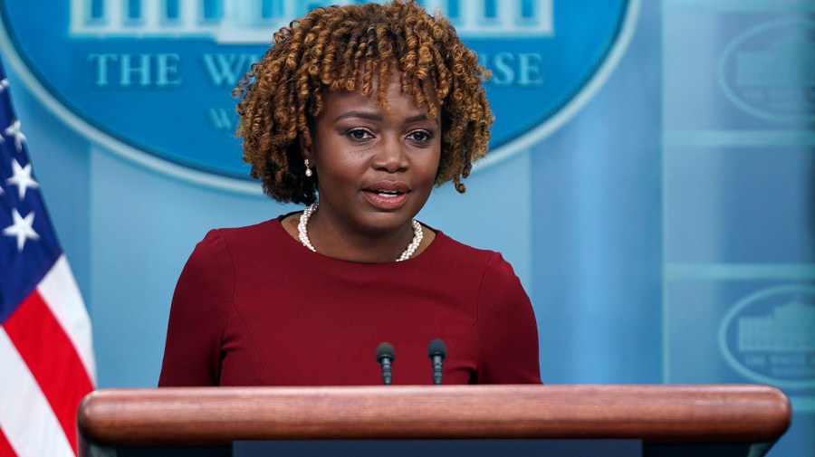 White House press secretary Karine Jean-Pierre