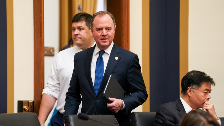 Rep. Adam Schiff (D-Calif.) at a House Judiciary Committee hearing featuring Trump-era special counsel John Durham on June 21, 2023.