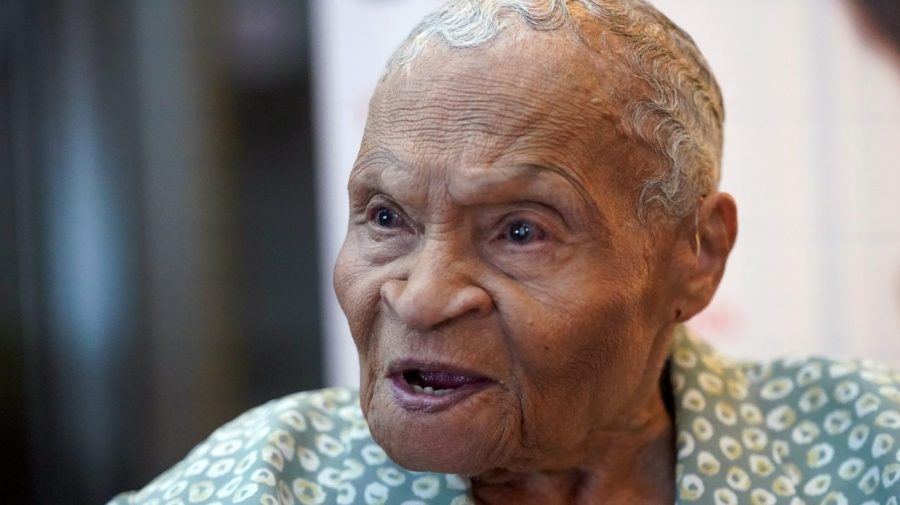 Tulsa Race Massacre survivor Viola Ford Fletcher speaks during an interview with The Associated Press, Friday, June 16, 2023, in New York. Fletcher said fear of reprisal for speaking out had influenced years of near-silence about the massacre. “Now that I’m an old lady, there’s nothing else to talk about,” Fletcher said. “We decided to do a book about it and maybe that would help.” Her memoir, “Don’t Let Them Bury My Story,” is a call to action for readers to pursue truth, justice and reconciliation no matter how long it takes. (AP Photo/Mary Altaffer)