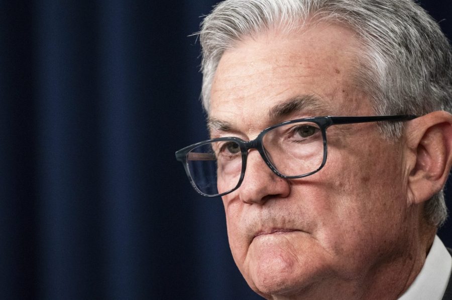 Federal Reserve Chair Jerome Powell speaks during a news conference at the William McChesney Martin Jr. Federal Reserve Board Building following a Federal Open Market Committee meeting on Wednesday, July 26, 2023, in Washington. (AP Photo/Nathan Howard)