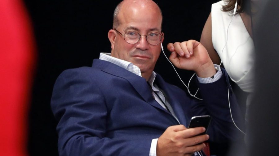 FILE - Jeff Zucker, then Chairman, WarnerMedia News and Sports and President, CNN Worldwide listens in the spin room after the first of two Democratic presidential primary debates hosted by CNN on July 30, 2019, in the Fox Theatre in Detroit. The entertainment publication Variety is under fire for an article it published this week about the former CNN chief. The article by Tatiana Siegel, which initially ran online Tuesday, depicted Zucker as badmouthing his successor at CNN, Chris Licht, while simultaneously trying to buy the news organization that fired him in early 2021. Zucker has called for the story to be retracted. (AP Photo/Paul Sancya, File)