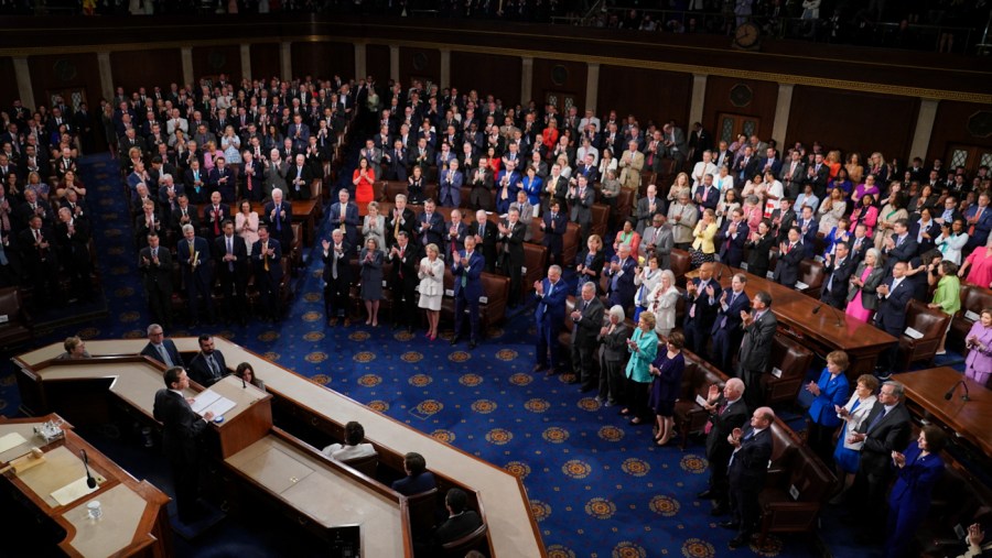 Israeli President Isaac Herzog addresses a joint meeting of Congress on July 19, 2023.