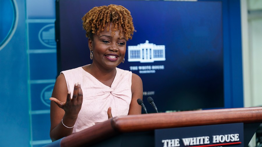 White House press secretary Karine Jean-Pierre