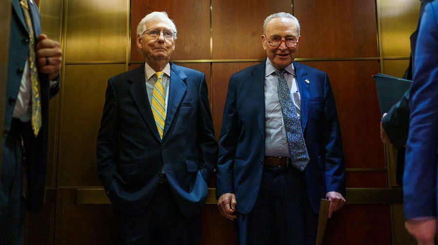 File - Minority Leader Mitch McConnell (R-Ky.) and Majority Leader Chuck Schumer (D-N.Y.)