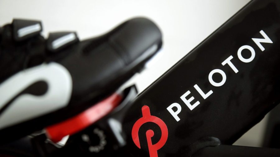 FILE - A Peloton bike sits on Nov. 19, 2019, in San Francisco. Peloton managed to beat sales expectations during its fiscal fourth quarter, but the exercise equipment maker reported a bigger loss than anticipated partly due to recall costs and a shift in consumer spending. Shares plunged more than 27% before the market open on Wednesday, Aug. 23, 2023. (AP Photo/Jeff Chiu, File)