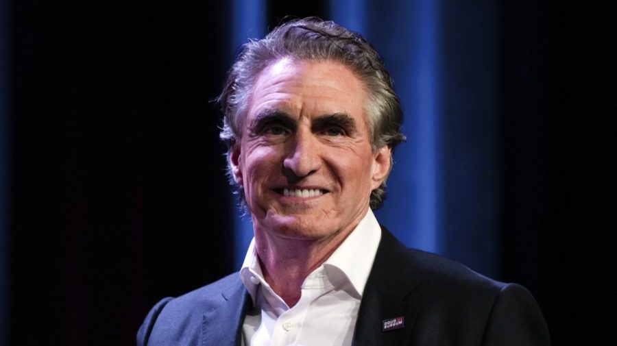 Republican presidential candidate North Dakota Gov. Doug Burgum speaks at the Republican Party of Iowa's 2023 Lincoln Dinner in Des Moines, Iowa, Friday, July 28, 2023. (AP Photo/Charlie Neibergall)