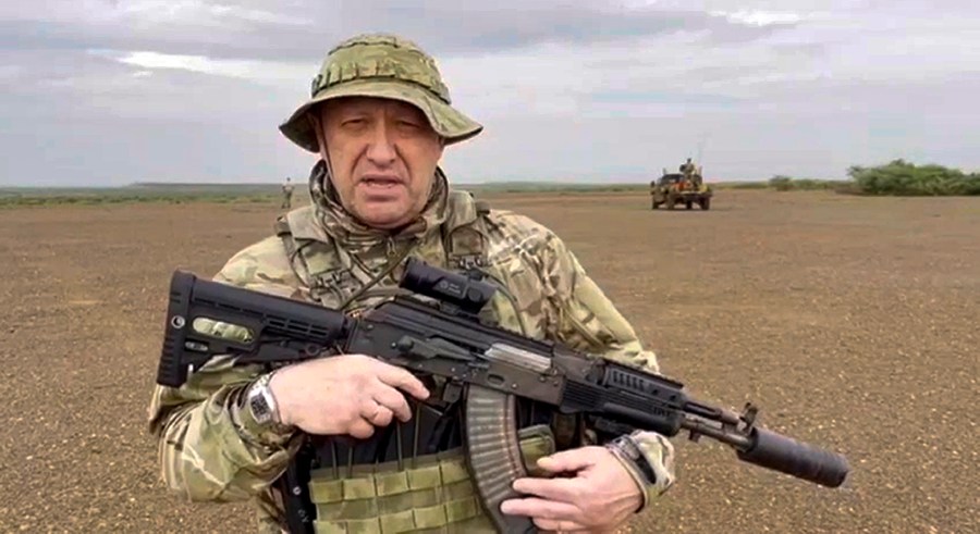 FILE - In this image taken from video released by Razgruzka_Vagnera telegram channel on Aug. 21, 2023, Yevgeny Prigozhin, the owner of the Wagner Group military company speaks to a camera at an unknown location. When Prigozhin's rebellion challenged the Kremlin, Western officials predicted Putin would seek vengeance against the mercenary leader. Although authorities have not yet confirmed the death of Prigozhin and his top lieutenants in Wednesday's plane crash northwest of Moscow, it sent an immediate chill through Russian official circles. The message was clear: Anyone who dares to cross the Kremlin will perish (Razgruzka_Vagnera telegram channel via AP, File)