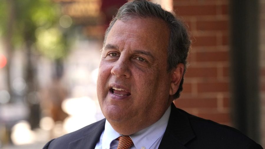 Republican presidential candidate former New Jersey Gov. Chris Christie, July 24, 2023, in Manchester, N.H.