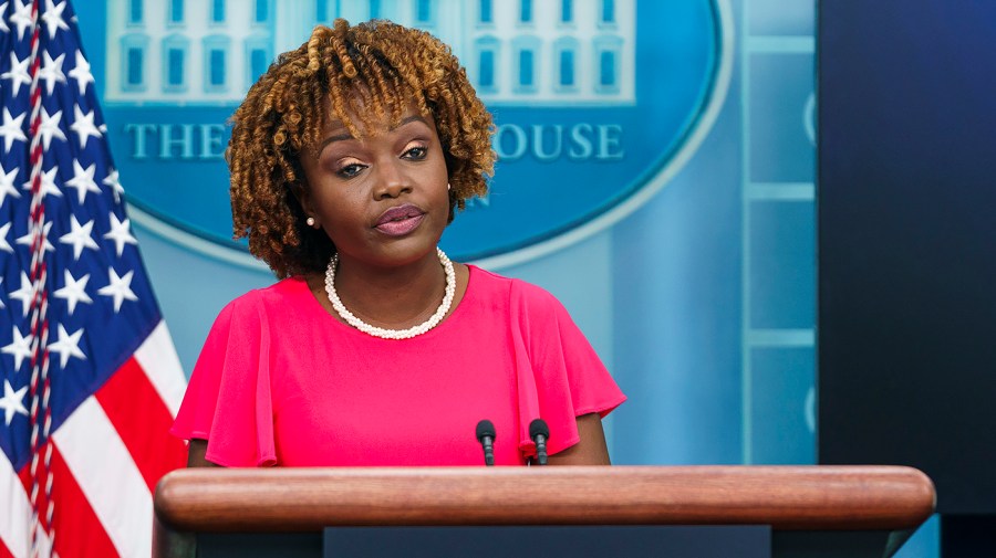 White House press secretary Karine Jean-Pierre