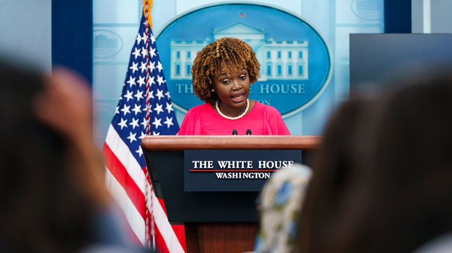 White House press secretary Karine Jean-Pierre