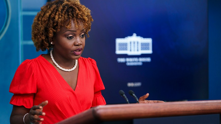 White House press secretary Karine Jean-Pierre