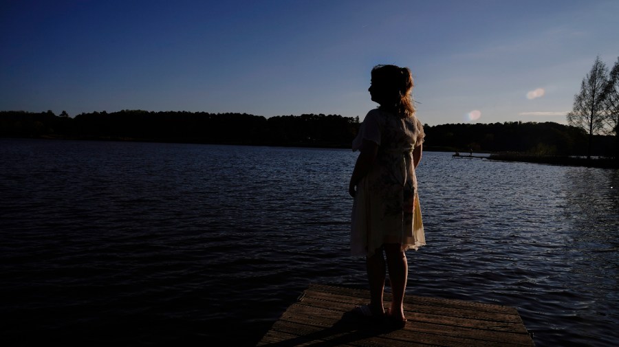 Emma, 18, stands for a portrait in Georgia on Thursday, March 23, 2023.