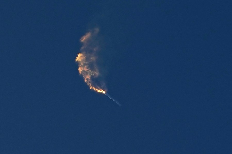 FILE - SpaceX's Starship turns after its launch from Starbase in Boca Chica, Texas, Thursday, April 20, 2023. The Federal Aviation Administration has closed its accident investigation into SpaceX's failed debut of its Starship mega rocket. The FAA said Friday, Sept. 8, that multiple problems led to the launch explosion on April 20 over the Gulf of Mexico, off the South Texas coast. (AP Photo/Eric Gay, File)