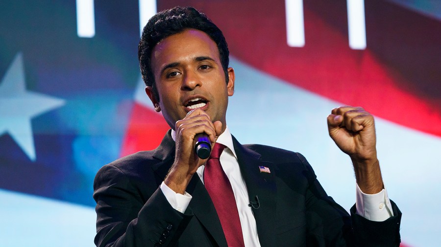 Republican presidential candidate Vivek Ramaswamy