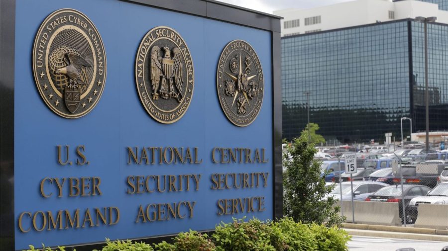 FILE - A sign stands outside the National Security Agency (NSA) campus, June 6, 2013, in Fort Meade, Md. A former National Security Agency employee from Colorado pleaded guilty, Monday, Oct. 23, 2023, to trying to sell classified information to Russia. (AP Photo/Patrick Semansky, File)