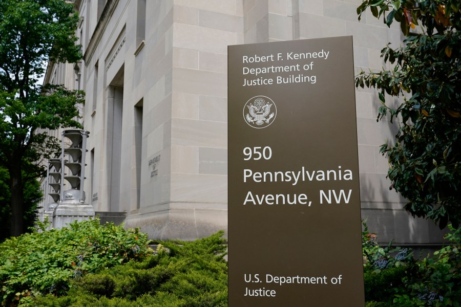 FILE - The exterior of the Robert F. Kennedy Department of Justice building is pictured on May 4, 2021, in Washington. U.S. regulators on Monday, Oct. 30, 2023, sued SolarWinds, a Texas-based technology company whose software was breached in a massive 2020 Russian cyberespionage campaign, for fraud for failing to disclose security deficiencies ahead of the stunning hack. Detected in December 2020, the SolarWinds hack penetrated U.S. government agencies, including the Justice and Homeland Security departments, and more than 100 private companies and think tanks. It was a rude wake-up call on the perils of neglecting cybersecurity. (AP Photo/Patrick Semansky, File)