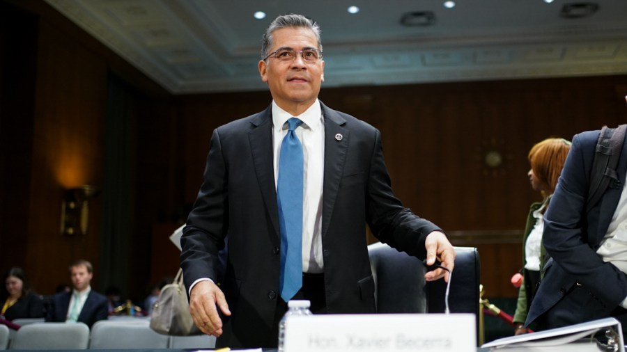 HHS Secretary Xavier Becerra appears at a Senate Appropriations Committee hearing to discuss the president’s supplemental request for the departments of Health and Human Services and Homeland Security.