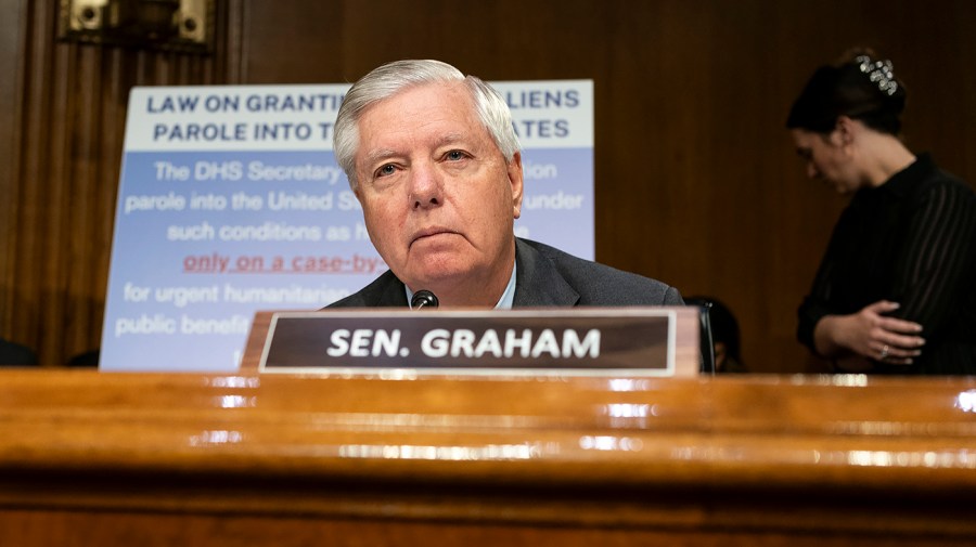 Sen. Lindsey Graham (R-S.C.) questions Secretary of Homeland Security Alejandro Mayorkas