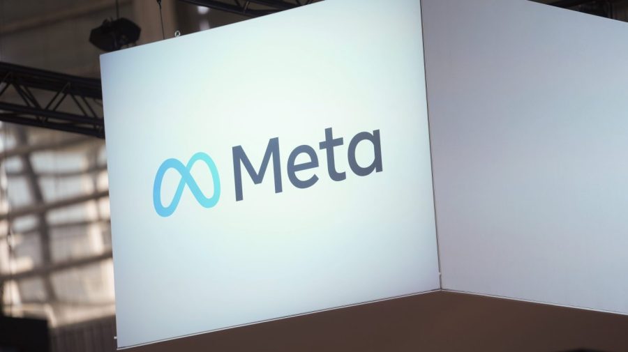 FILE - The Meta logo is seen at the Vivatech show in Paris, June 14, 2023. (AP Photo/Thibault Camus, File)