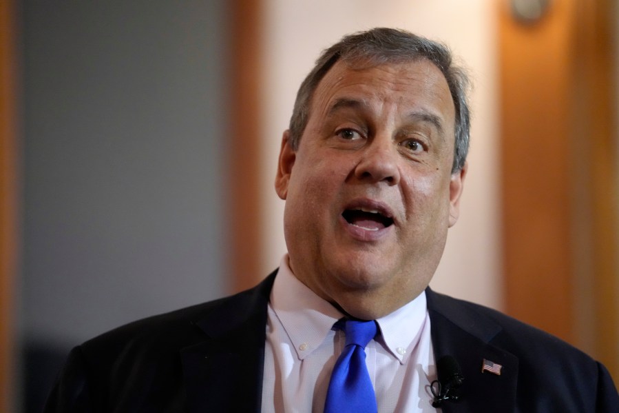 Ex-Republican presidential candidate former New Jersey Gov. Chris Christie speaks at a town hall campaign event where he announced he is dropping out of the race, Wednesday, Jan. 10, 2024, in Windham, N.H. (AP Photo/Robert F. Bukaty)
