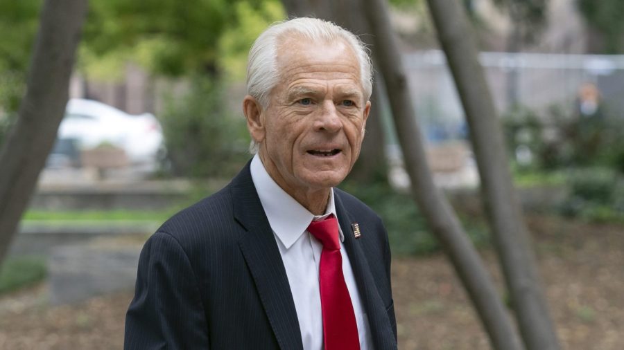 Peter Navarro arrives at the court.