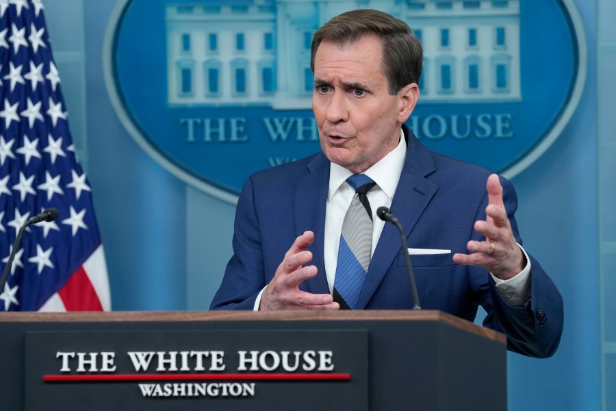 National Security Council spokesman John Kirby speaks during the daily briefing at the White House in Washington, Wednesday, Jan. 17, 2024. (AP Photo/Susan Walsh)