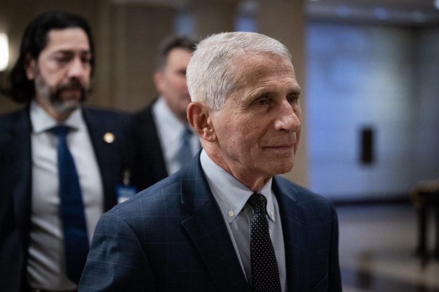 Anthony Fauci arrives at the Capitol.