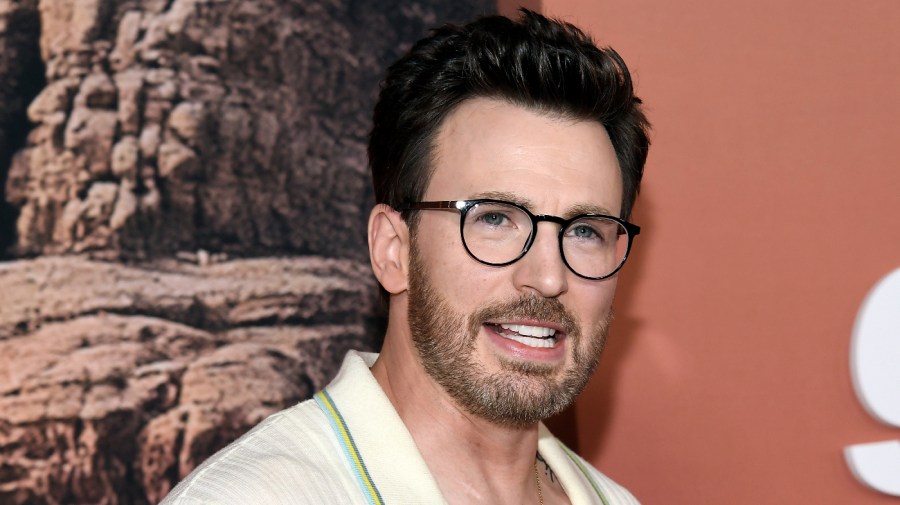 Actor Chris Evans attends the premiere of Apple Original Films' "Ghosted" at AMC Lincoln Square on Tuesday, April 18, 2023, in New York.