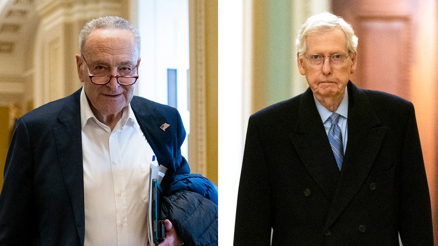 Majority Leader Chuck Schumer (D-N.Y.) and Minority Leader Mitch McConnell (R-Ky.)