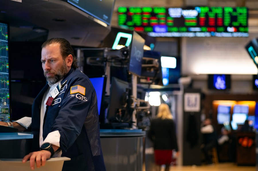 A trader works on the floor of the New York Stock Exchange Wednesday, March 20, 2024. U.S. Federal Reserve Board Chairman Jerome Powell announced that there was no rate cuts today, but signaled there may be later in the year. (AP Photo/Craig Ruttle)