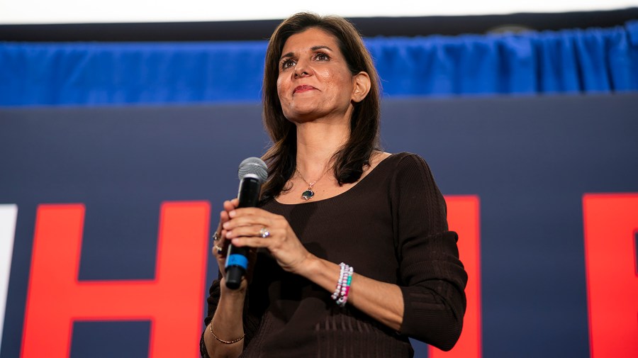 Republican presidential candidate Nikki Haley